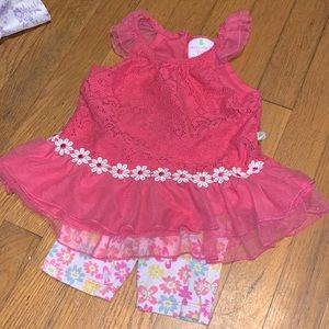Girls size 18 month dress with paints